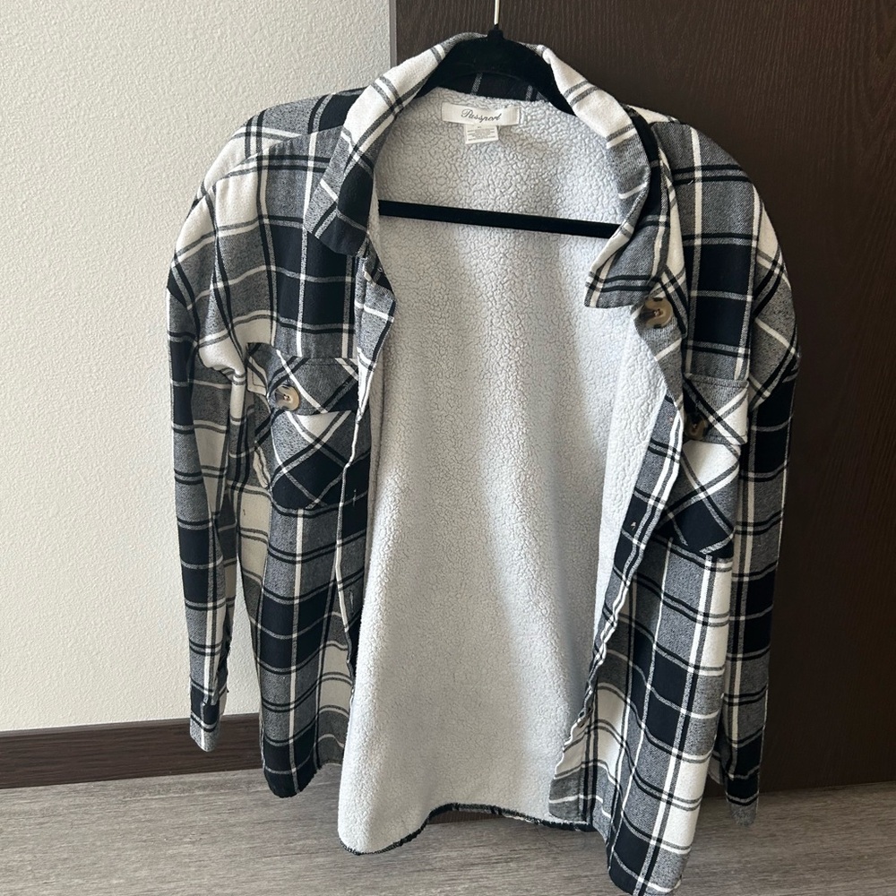 Black and White Plaid Jacket